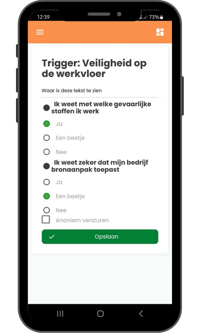 Triggers voor veiligheid